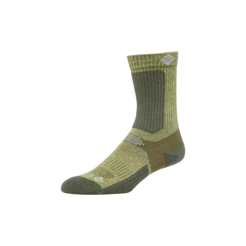 Columbia Hike Unisex Hike Crew Lightweight Hiking Socks Mid-Calf Socks Unisex 1 Pack Olive-0