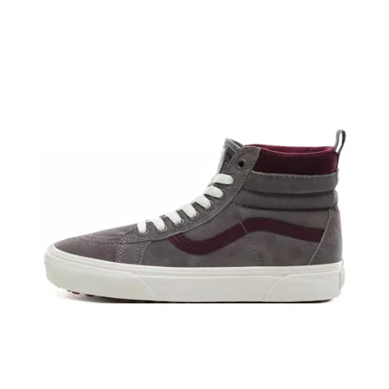 Vans SK8 HI Mte Grey/Red-0