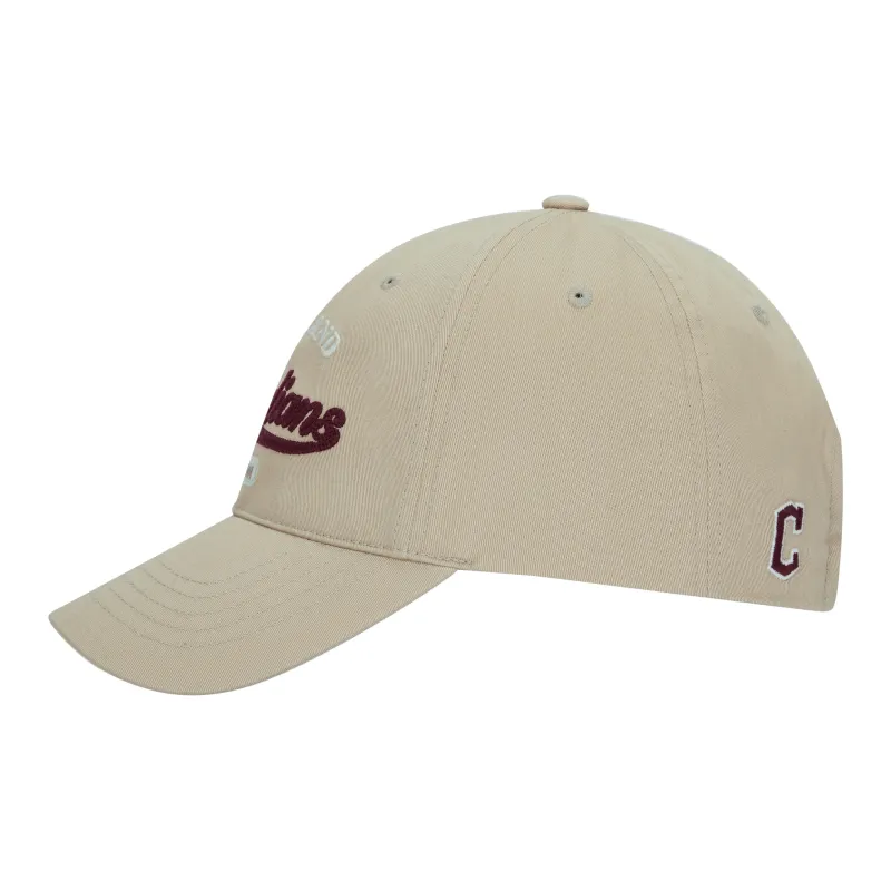 MLB Cotton Polyester Baseball Caps Unisex Beige Yellow-3