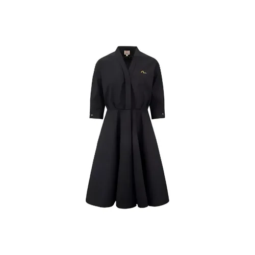 EVISU Long-Sleeved Dresses Women's Black