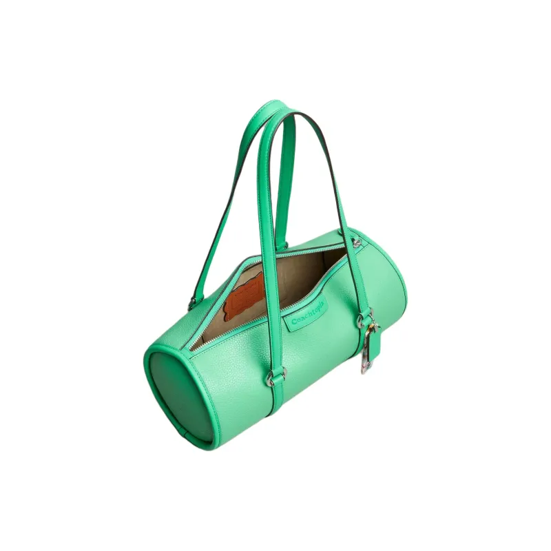 Coachtopia Eggstone Grain Leather Handbag Shoulder Bag Women's Green-3