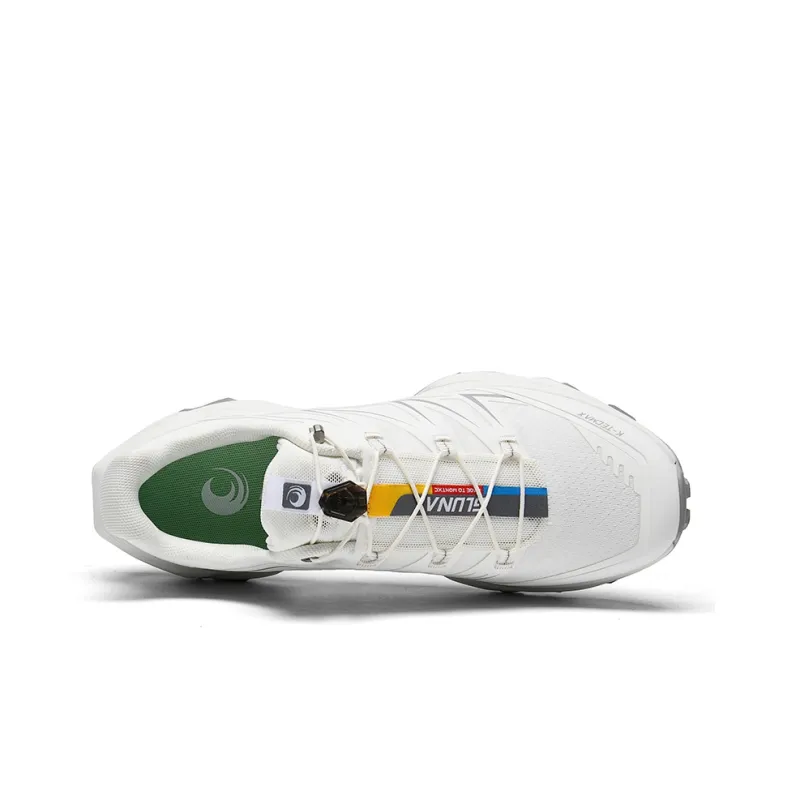 GLUNA Hiking / Trekking Shoes Unisex Low Top White-5