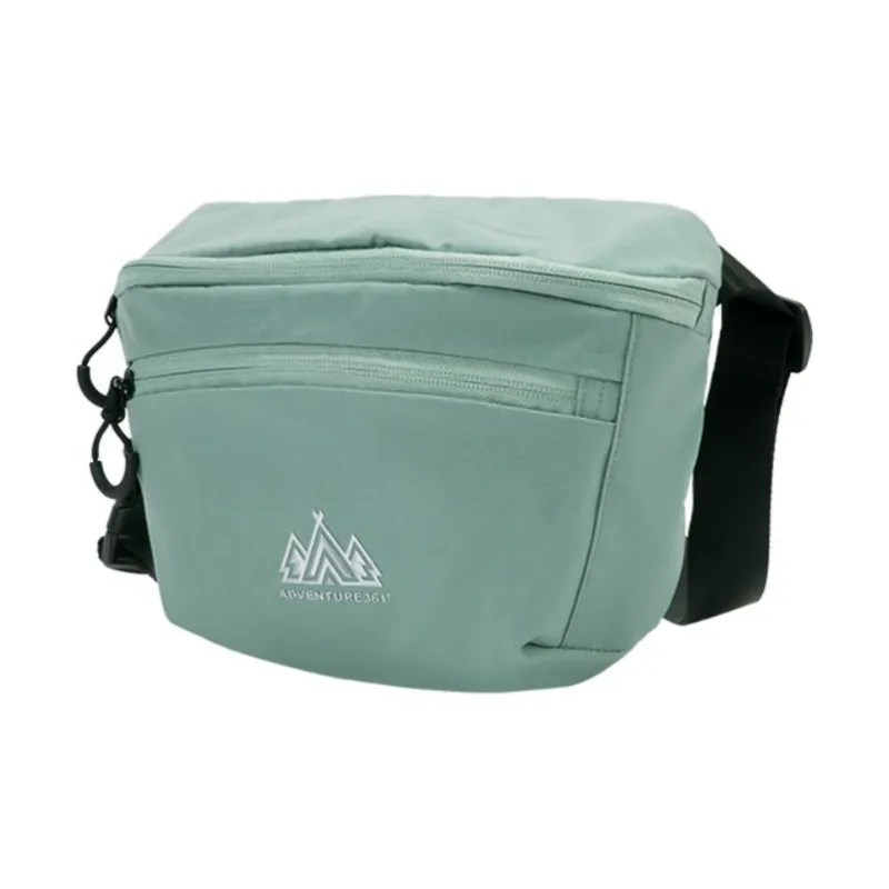 361° Fabric Shoulder Bag, Crossbody Bag, Fanny Pack Unisex Black/Green/Orange-1