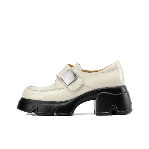 D:FUSE SCANDINAVIA Small Leather Slip-on Fashion Unlined Shoes For Women's Loafers Women's