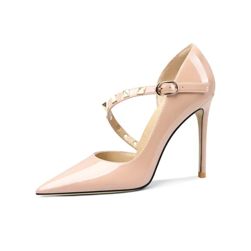 Lily Wei High Heels Women's Nude Pink