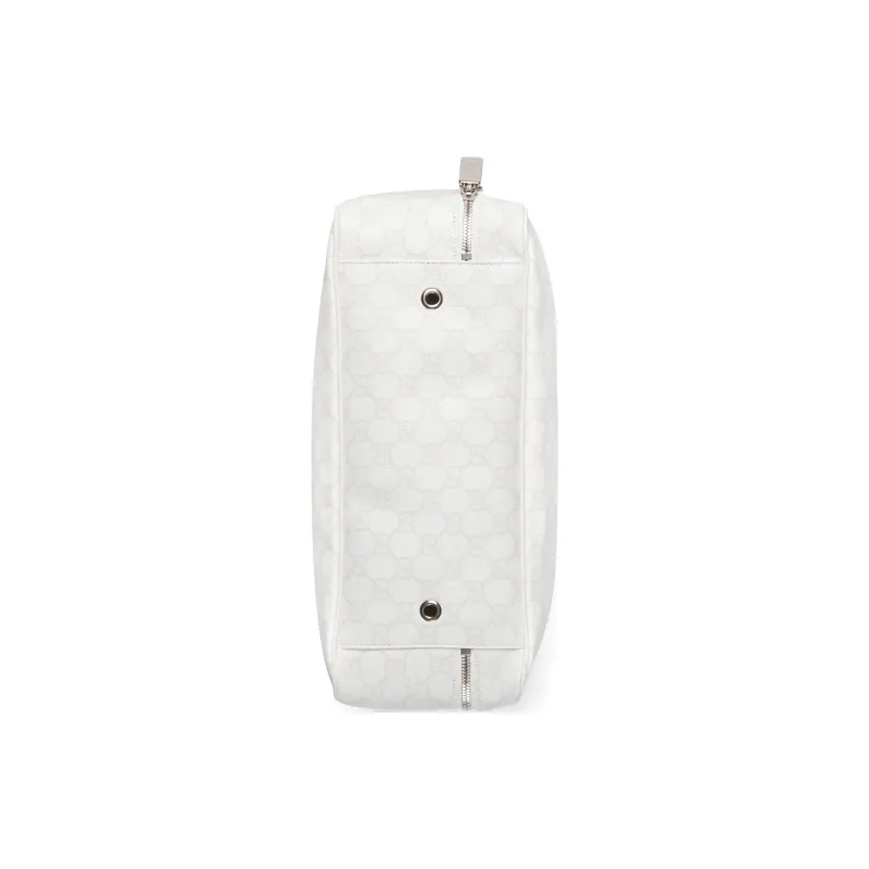 GUCCI Canvas Bag Storage Bag Medium Size Unisex White-4