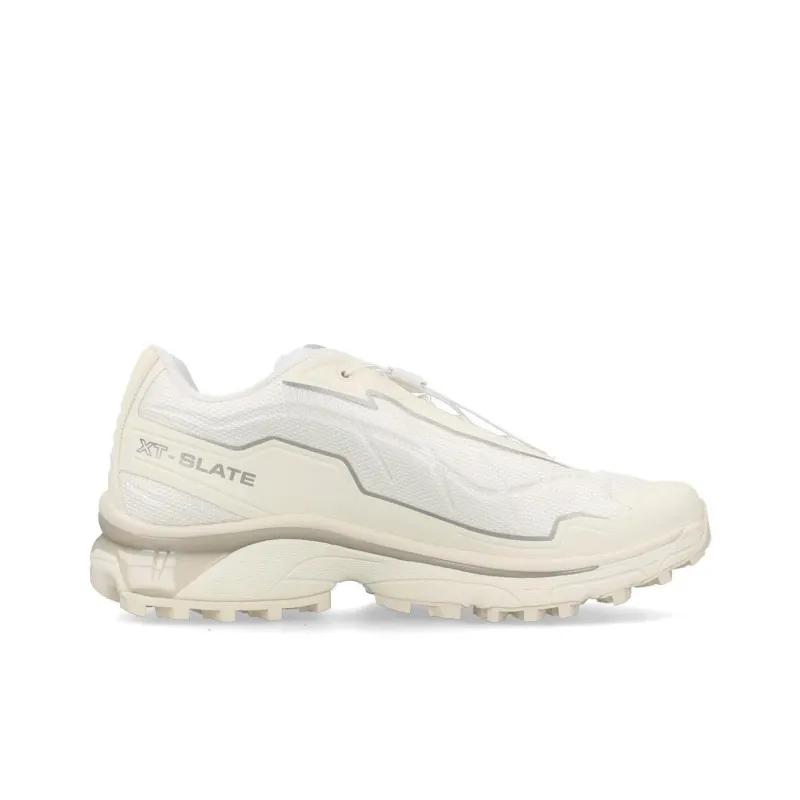 SALOMON XT Slate Advanced Cushioning Wear Resistant Low Top Casual Shoes Unisex White Silver-1