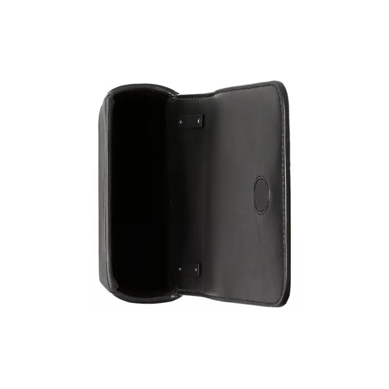 Burberry Calfskin One Shoulder Crossbody Cell Phone Pouch Men's Black-3