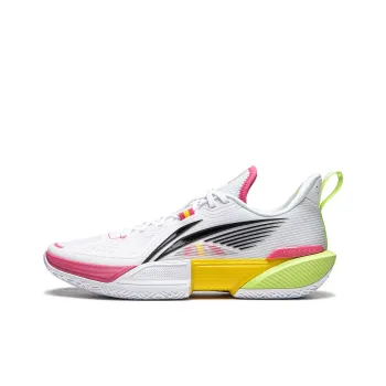 LiNing Speed 2.0 Low Top Basketball Shoes Men's White Black Red