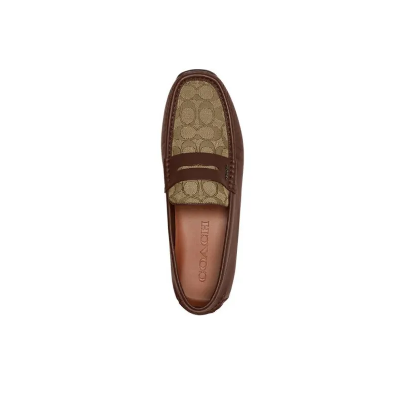 COACH Liam Driver Loafers Men's Brown-3