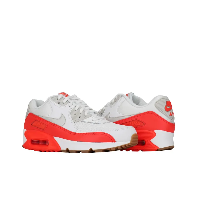 Nike Air Max 90 Essential Summit White Light Brown Bright Crimson Women's-2
