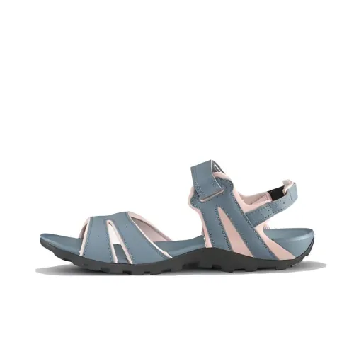 DECATHLON NH100 Beach Sandals Women's Pine Grey/pink