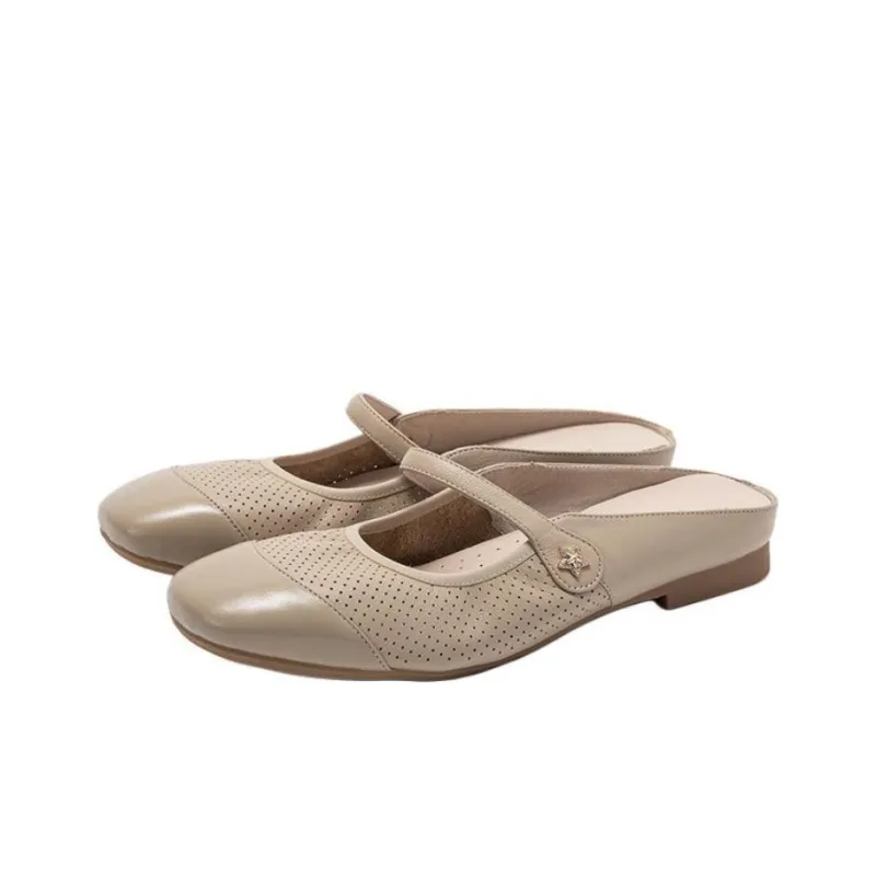 Satchi Wrap-toe Slippers Women's Apricot-1