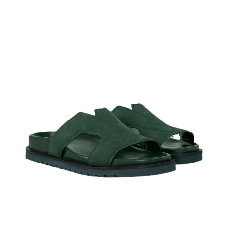 LOUIS VUITTON Oasis Slide Slippers Men's Green-2