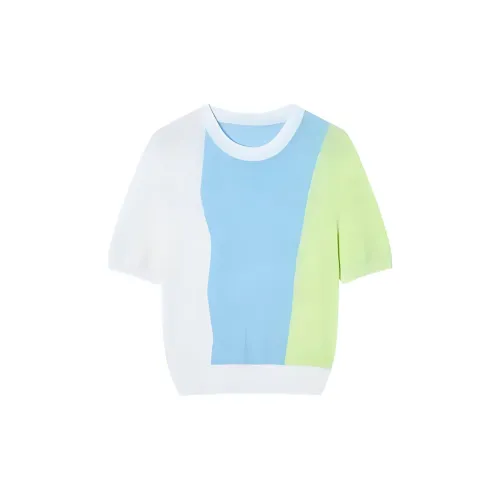 DIALOGUE Knitwear Women's Blue/White With Green Accents