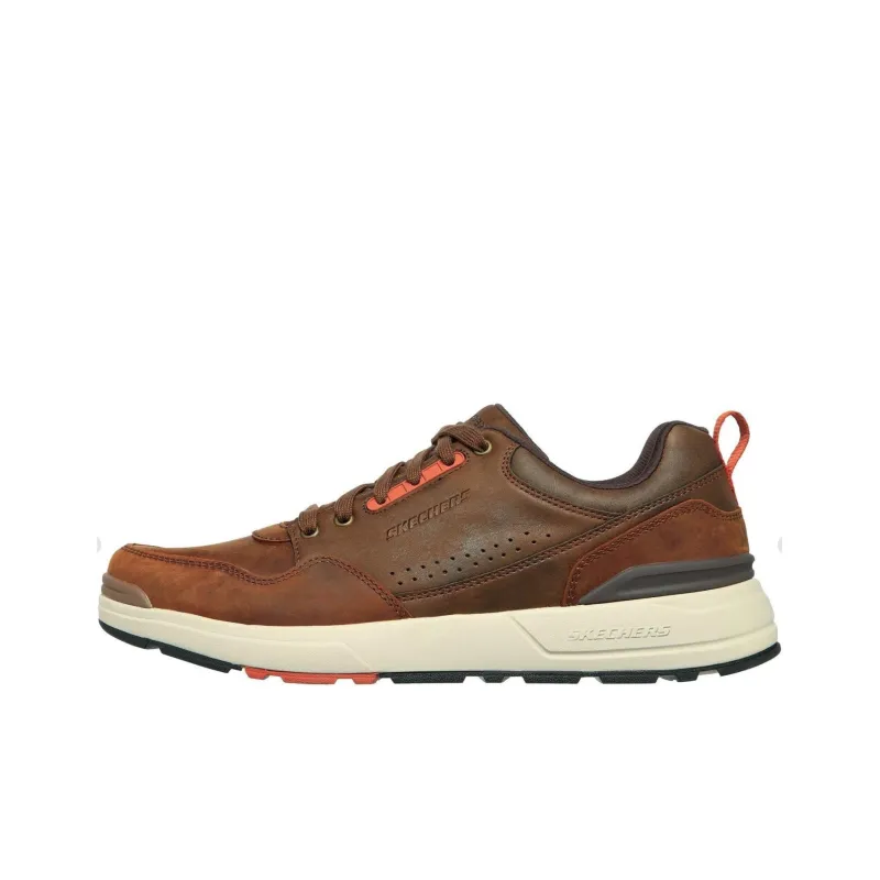 Skechers Relaxed Fit Rozier Mancer Cushioning Wear-Resistant Low-Top Casual Shoes Men's Brown-0