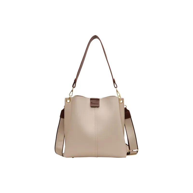 S.REPHEN PU Bucket Bags Shoulder Bags Women's Black/Brown/Ecru/Khaki-6