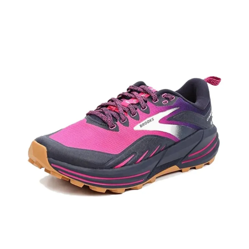 Brooks Anti-Slip Wear-Resistant Low-Top Outdoor Shoes Women's Pink-1