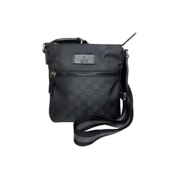 GUCCI Fabric Crossbody Bag, Shoulder Bag Men's Black