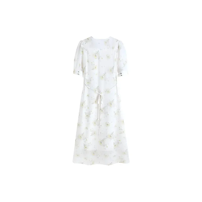 DOSOHEB Short Sleeved Dresses Women's Multicolor-1