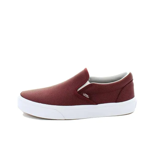 Vans Slip-on Skateboard Shoes Unisex Low-Top Red