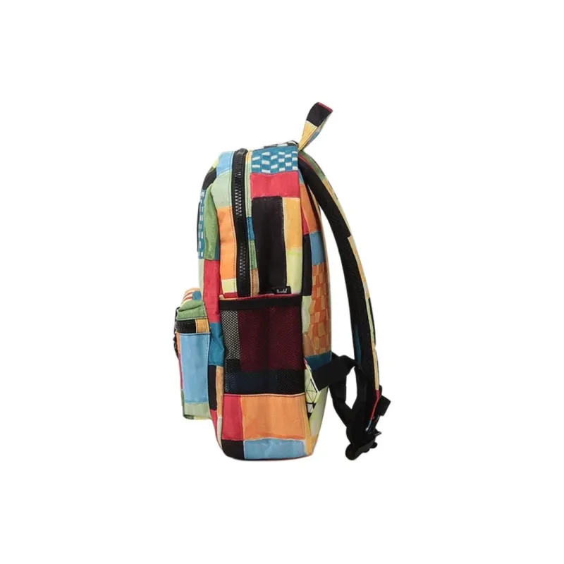 Herschel Polyester Backpack Men's Plaid Patchwork Fabric-1