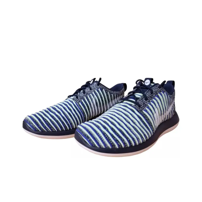 Nike Roshe Two Flyknit Collge Navy White Binary Blue Women's-2