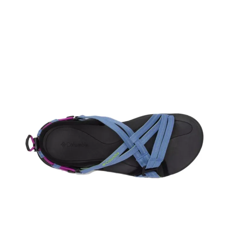 Columbia Strap Sandals Low Heel Women's Black Blue-3