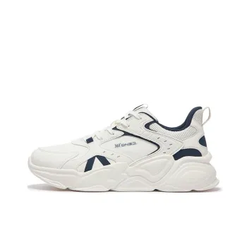 361° Wear-resistant And Waterproof Low-Top Casual Shoes Men's White Blue