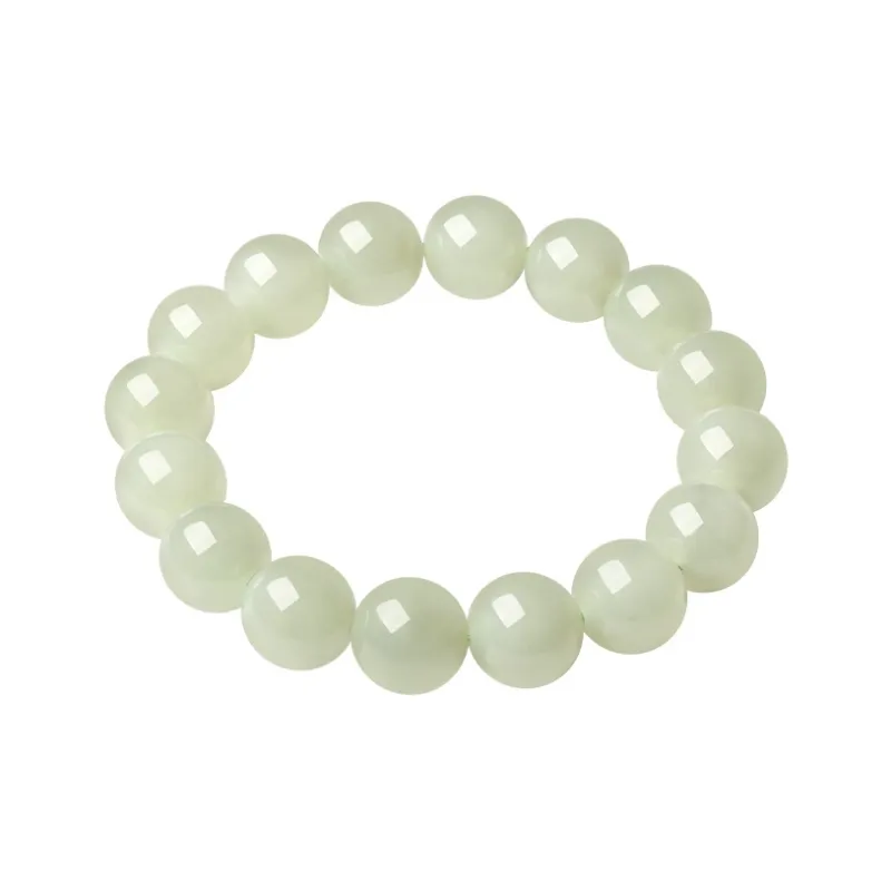CHOW TAI SENG Bracelets Pale Greenish White Jade Women's-2