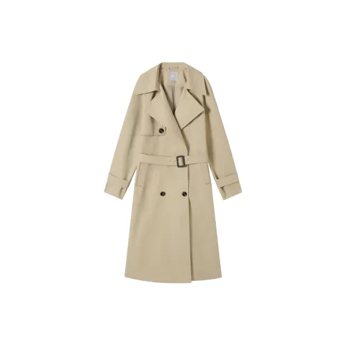 DIALOGUE Trench Coats Women's Light Khaki