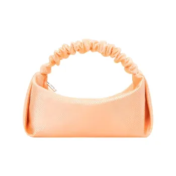 Alexander Wang Scrunchie Satin Handbag Mini Women's Neon Orange