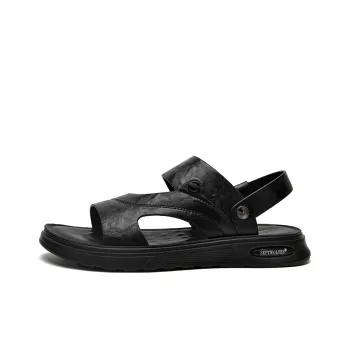 SEPTWOLVES Beach Sandals Men Black/Brown