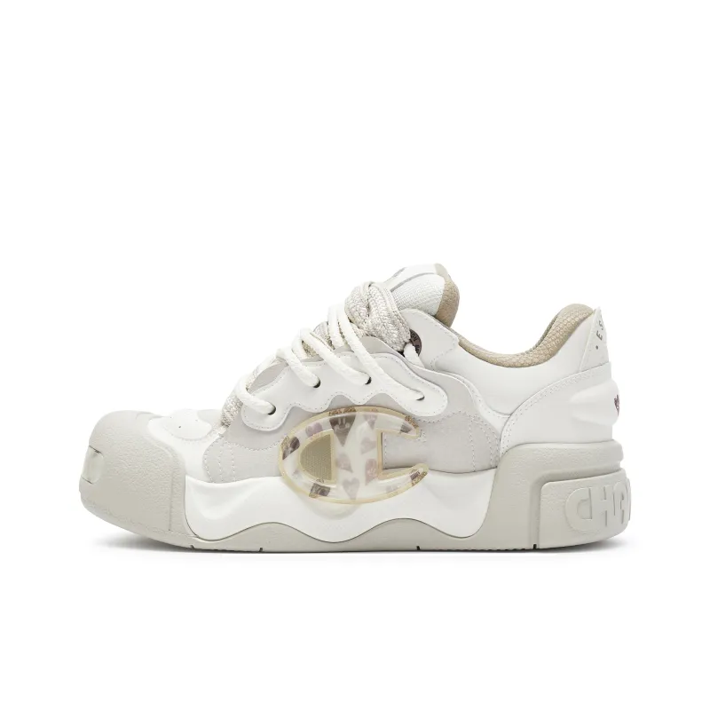 Champion Puffy Shoes AutoSkate V1 Low-Top Skateboard Shoes Men's Beige-0