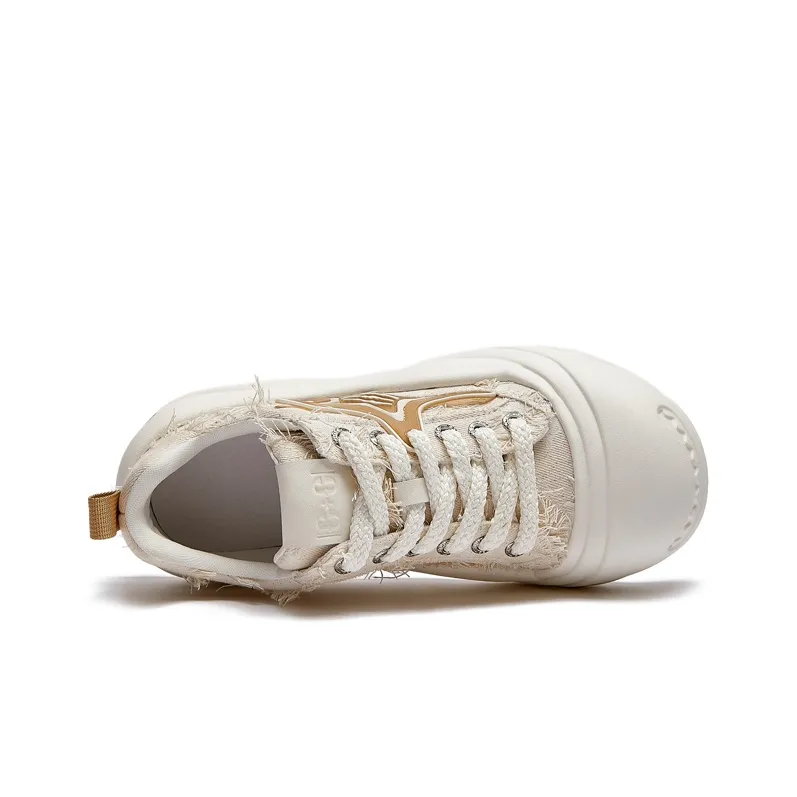 G+G Skateboard Shoes Unisex Low Top White-2