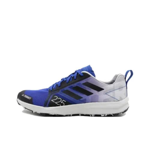 Adidas Terrex Speed Running Shoes Men Low-Top Blue/Gray