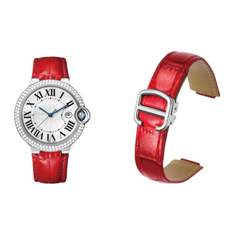 FZRT Cartier Compatibility Watch Band Cowhide Leather Material-4