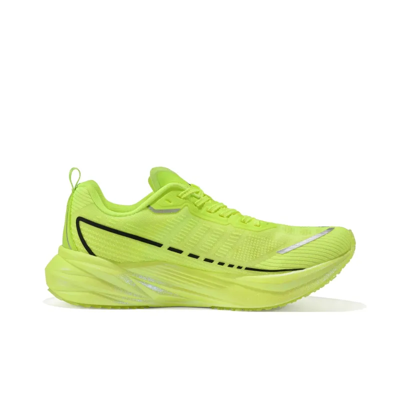 Sonic Cat Cushioned Slip Resistant Abrasion Resistant Low Top Carbon Plate Training Running Shoes Unisex Neon Green-1