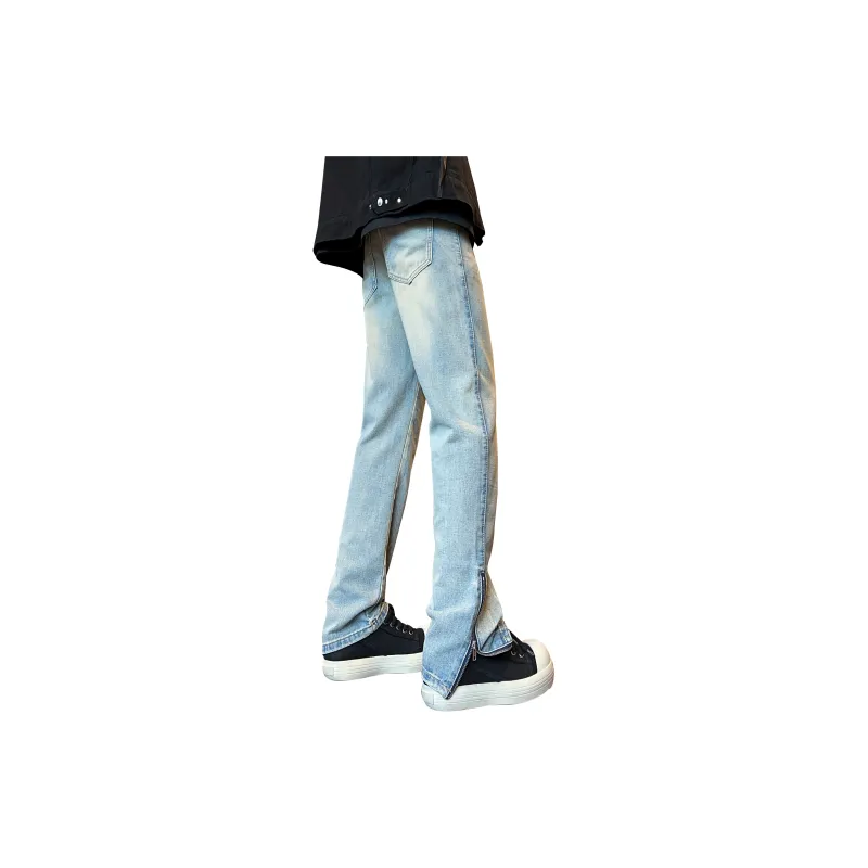 RENBEN Luxury Streetwear Men's Pants Versatile Summer Jeans Unisex-1