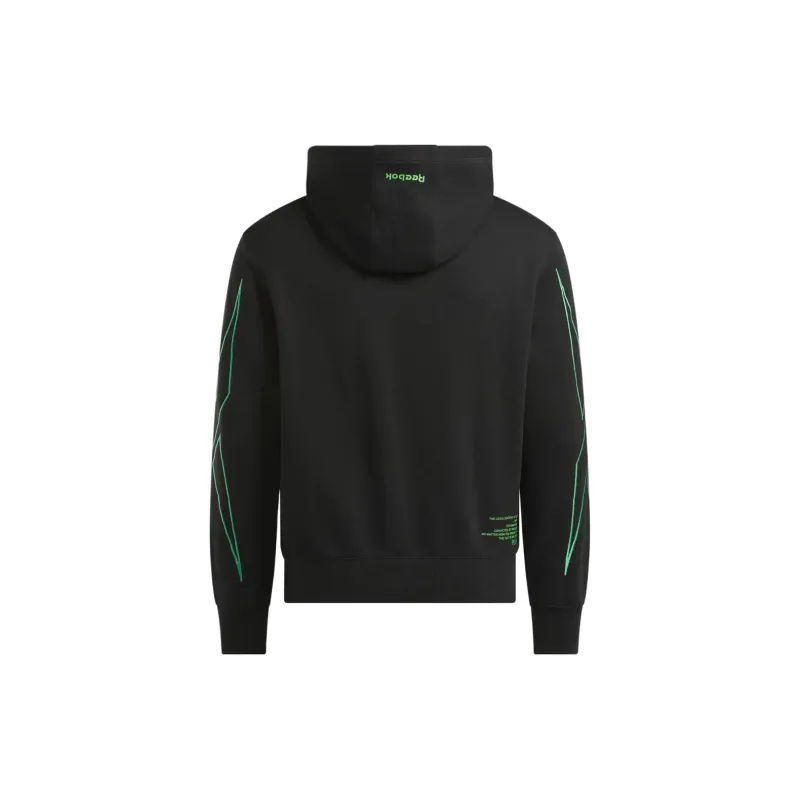 Reebok PLEASURES HOODIE Sweatshirt Unisex Black-1
