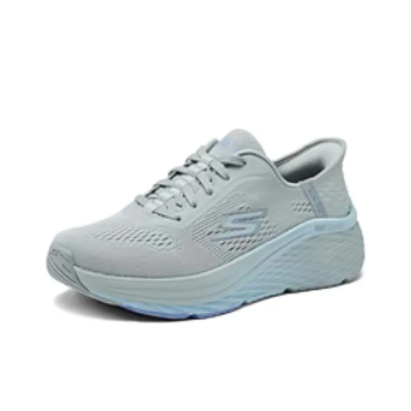 Skechers Max Cushioning Elite 2.0 Cushioned Slip Resistant Low Top Casual Running Shoes Women's Gray Blue-2