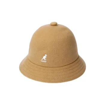 KANGOL Wool Acrylic Bucket Hats Unisex Camel