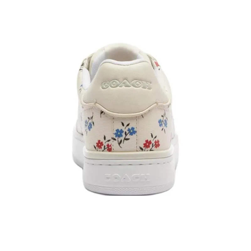 COACH Low Top Skateboard Shoes Women's Beige-4