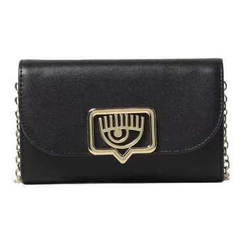 CHIARA FERRAGNI Eyelike Synthetic Leather Crossbody Bag, Shoulder Bag Regular Women's Black