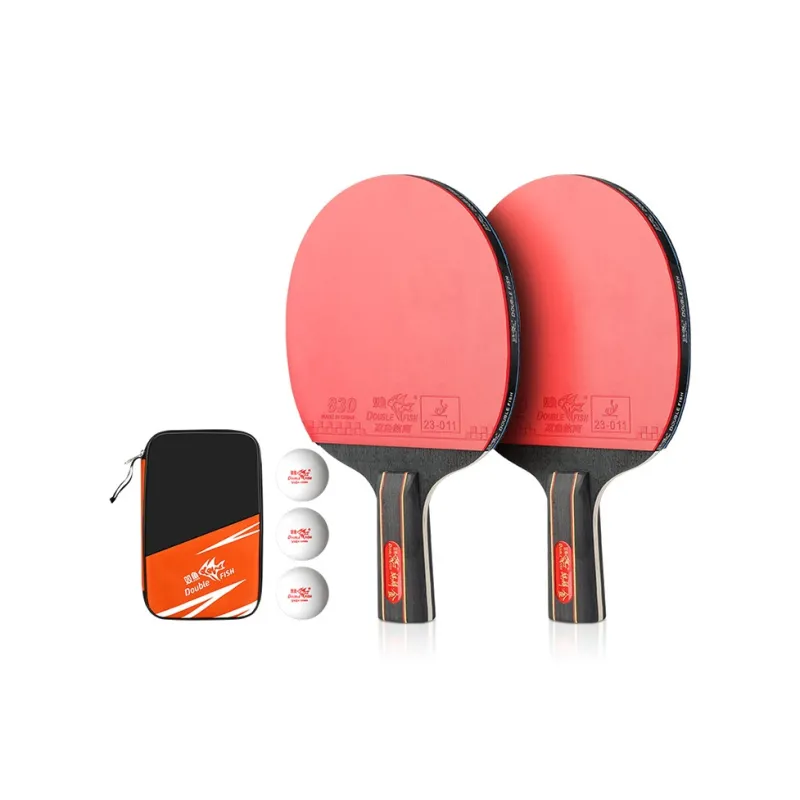 DOUBLEFISH Ping Pong Paddles Unisex All Wood Red-4