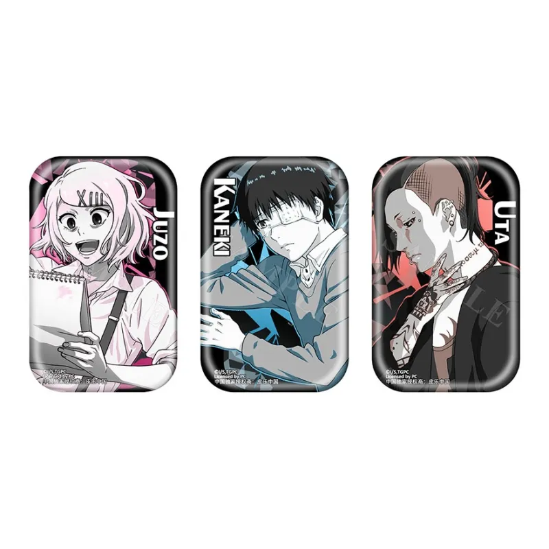 Xhdm Tokyo Ghoul Kinzoku Monochrome Collection Badges-3