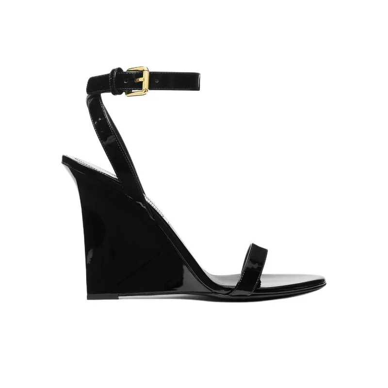 MICHAEL KORS Claudia Strap Sandals 10cm Women's Black-1