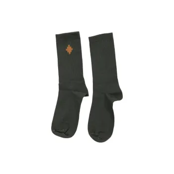 MARCELO BURLON COUNTY OF MILAN Mid Calf Socks Women's 1 Pack Army Green