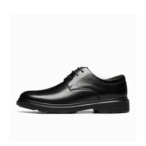 WARRIOR Dress Shoes Men Low-Top Black