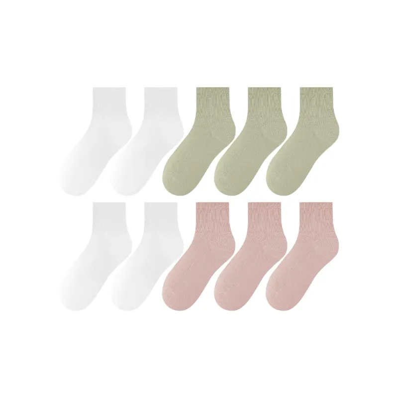 2323 Mid Calf Socks Women's Combo Set-17
